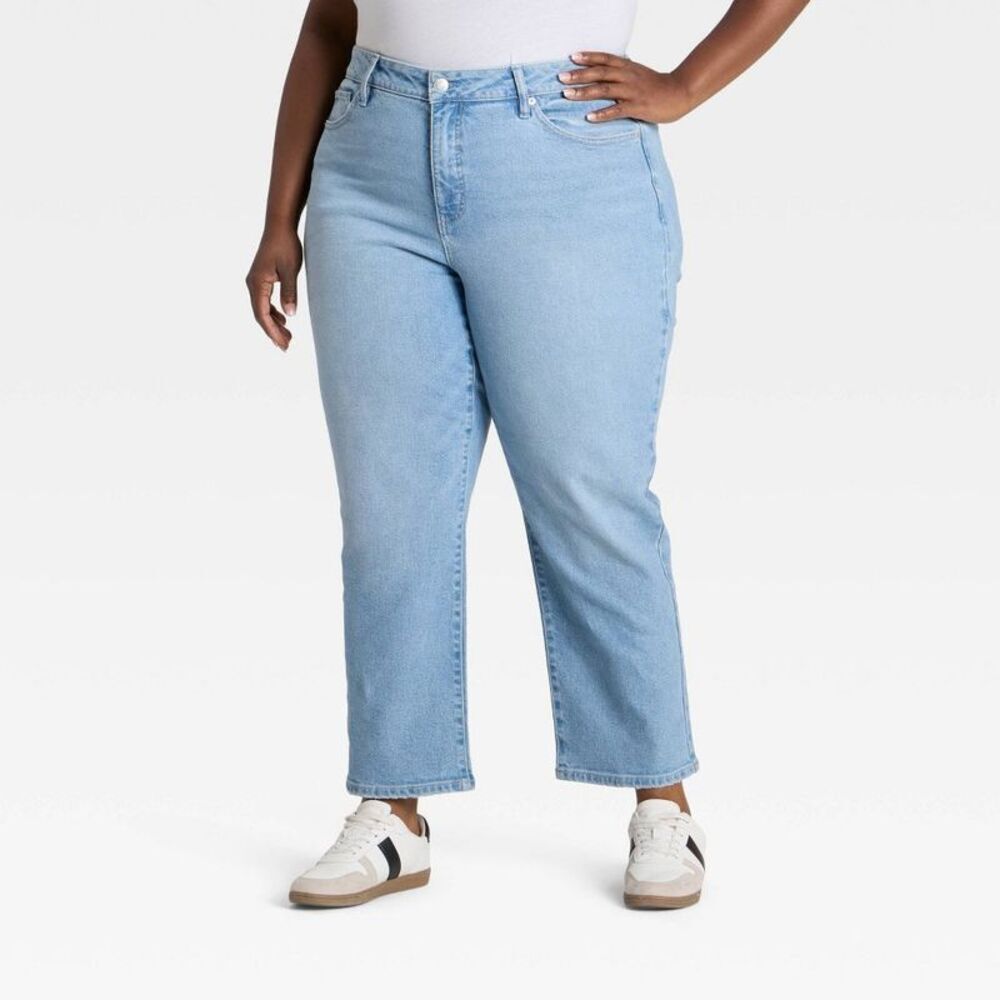 Women's High-Rise Boyfriend Jeans - Ava & Viv Medium Wash 16
